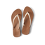 Top view of Cushion Slim women's sandals in champagne with soft-rebound cushioning and anatomical arch support.