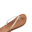 Cushion Slim right-facing women's sandal with champagne straps, soft-rebound cushioning, and anatomical arch support