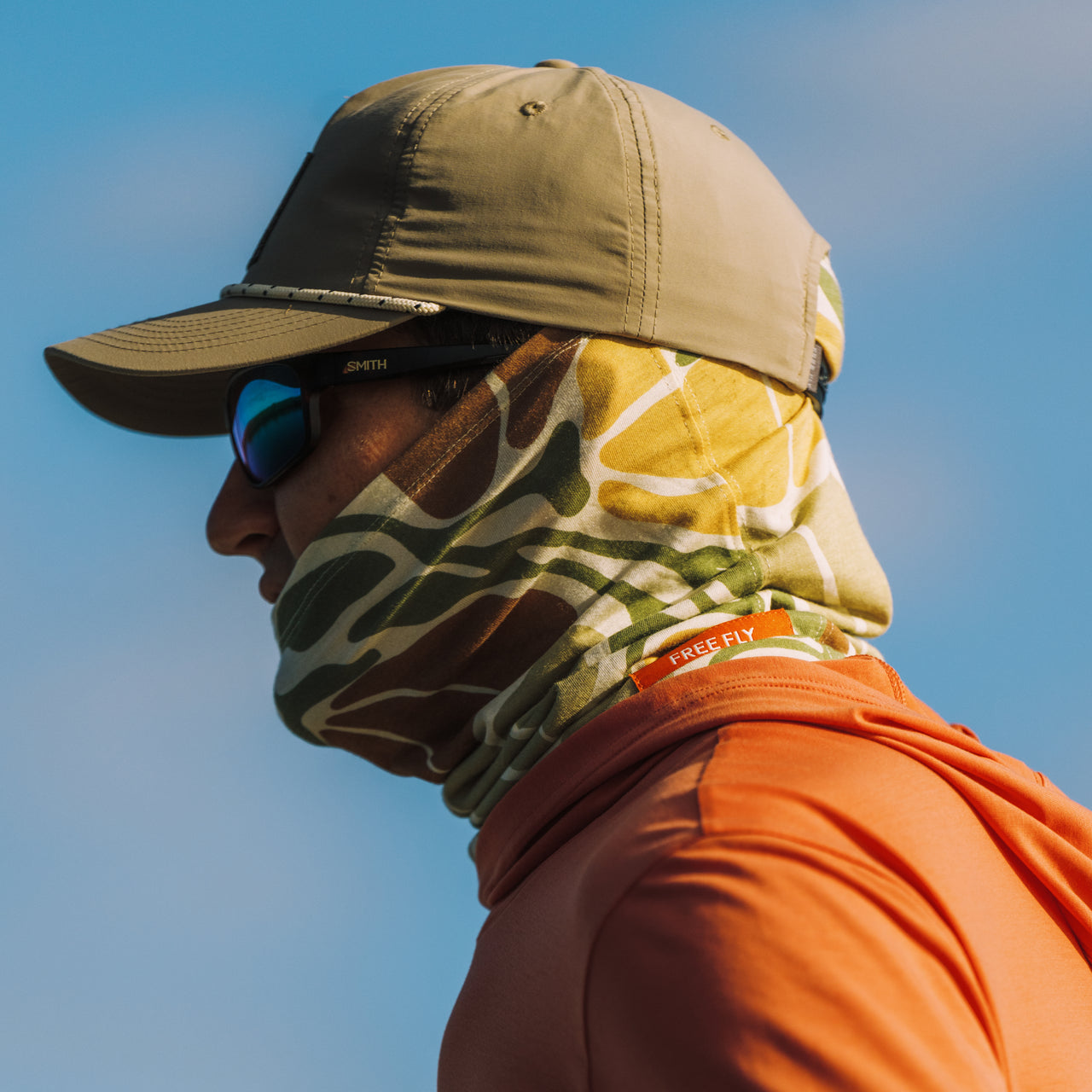 Bamboo Lightweight Sun Mask - Floral Camo view 2