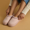 Indie Slipper pink women's slippers facing left with padded comfort and lightweight EVA soles