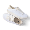 Neptune 2 white sneakers facing right with cushioned comfort and anatomical arch support