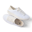 Neptune 2 white sneakers facing right with cushioned comfort and anatomical arch support