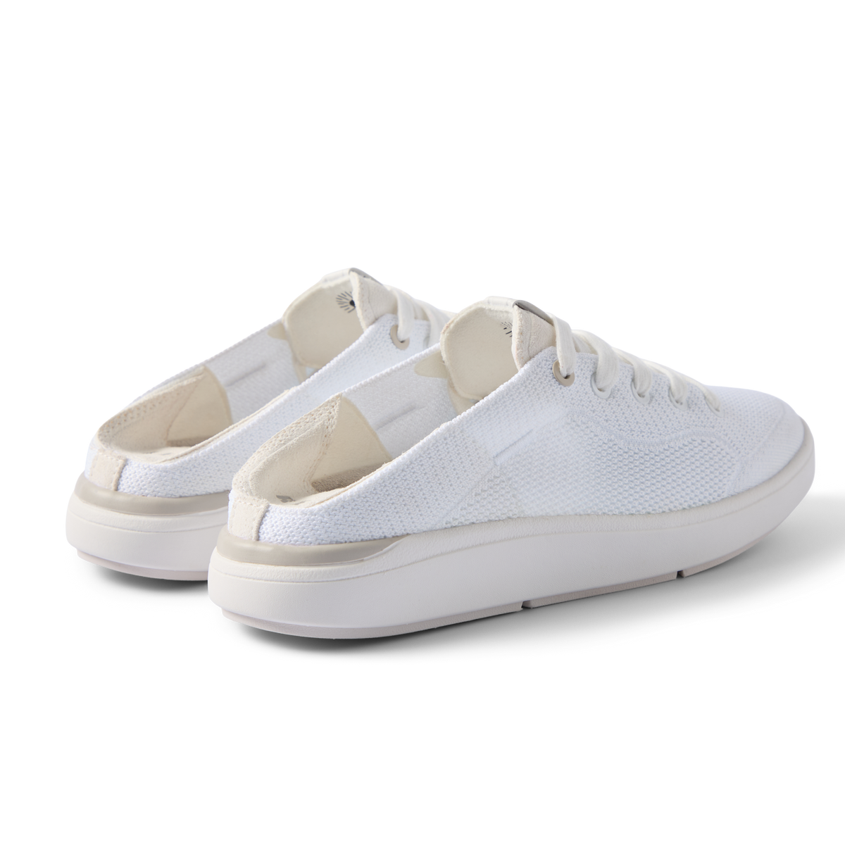 Neptune 2 white sneakers facing right with cushioned comfort and anatomical arch support