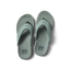 Top view of Offshore men's flip flop sandals in muted green with soft-rebound cushioning and arch support by REEF.