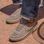 Del Mar Leather shoes facing left, showing suede and leather uppers with cushioned comfort for everyday wear