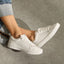 Lay Day Lite white sneakers facing right, styled for comfortable everyday wear