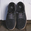 Pair of black Verano shoes top view showing suede uppers, laces, and cushioned insoles designed for comfort and durability