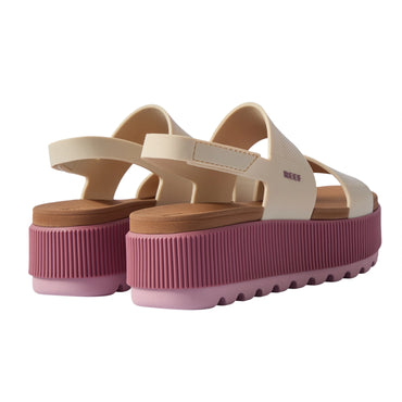 Pair of Water Vista Higher sandals facing left, showing rear and outer sides with platform soles in water-friendly design