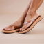 Close-up of the right foot wearing Sunset Low Maya facing right, showcasing soft-rebound cushioning and arch support sandals.