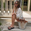 Vista Luxe Vivianahh black sandals on woman’s feet facing forward, showing cushioned footbed and arch support design.
