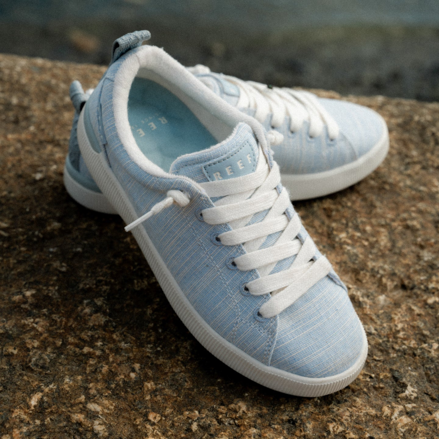 Women's Neptune Alana Blue Textile Sneakers | Reef – REEF