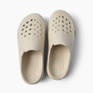 Glider water friendly slides with toes facing upward perforated uppers and cushioned footbeds