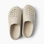 Glider water friendly slides with toes facing upward perforated uppers and cushioned footbeds