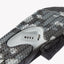 Close-up of underside of Fanning Slide facing down, showing water-friendly camo sole with built-in bottle opener.
