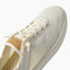 Laguna sneaker facing upper right, close up of breathable mesh upper, laces, and cushioned footbed for comfort