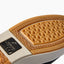 Laguna footwear close up of the heel outsole facing the viewer with textured traction and REEF branding