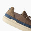 Rambler brown suede shoe facing right in close up with cozy lining and thick cushioned outsole