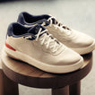 Shoreline Del Mar REEF sneakers facing right, beige comfort shoes with cushioned support and breathable uppers