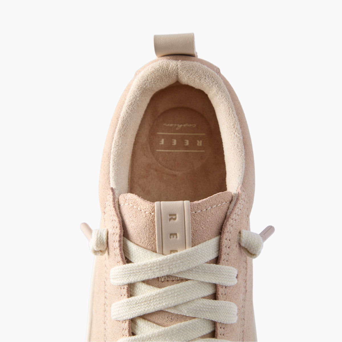 Lay Day Lite sneaker shown from above facing downward, highlighting the laces and cushioned footbed for everyday comfort