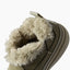 Weekend Olivia close up facing left showing plush faux fur lining and lightweight cushioned sole