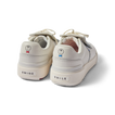 Onshore Pebble X Palm men's white sneakers facing backward, showing heel with comfort-focused, water-friendly design.