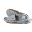 Phantom Slab men's slide sandals in grey and white, right-facing, showing top strap and sole with arch support design.