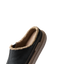 Rambler Mule facing right, close-up of heel with fleece lining showcasing comfort and durable design.