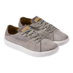 Terramar Leather men's gray leather sneakers facing right with soft-rebound cushioning and anatomical arch support.