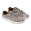 Terramar Leather men's gray leather sneakers facing right with soft-rebound cushioning and anatomical arch support.