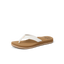 Reef Cushion Breeze sandal for women, right-facing, showing cushioned footbed and white straps, beach-inspired comfort design.
