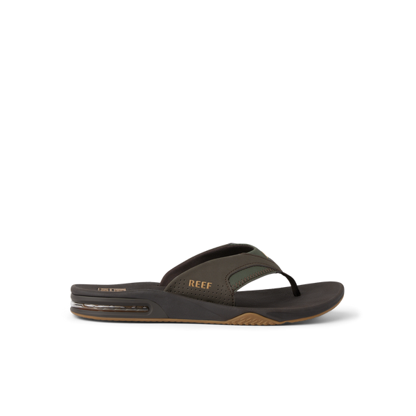 ?NEW! Reef Men\'s Dark Brown Foam Strap Flip Flops sz 12 NWT 5/20 CJ8554_LEATHER_OFFSHORE_DARK_B  main image 3
