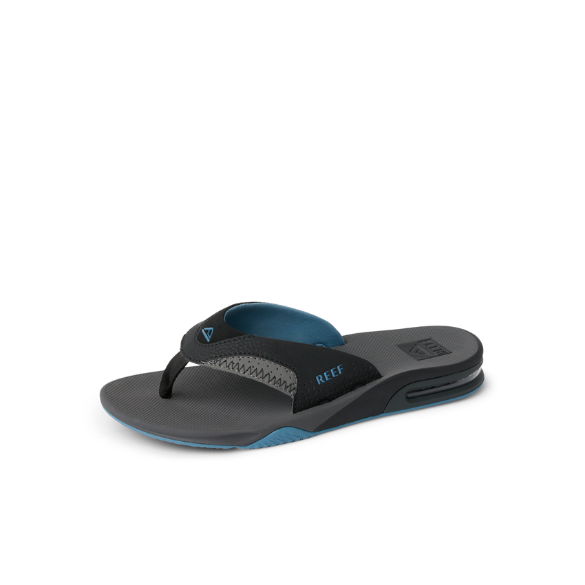 Fanning - Grey/Light Blue - Left Side View