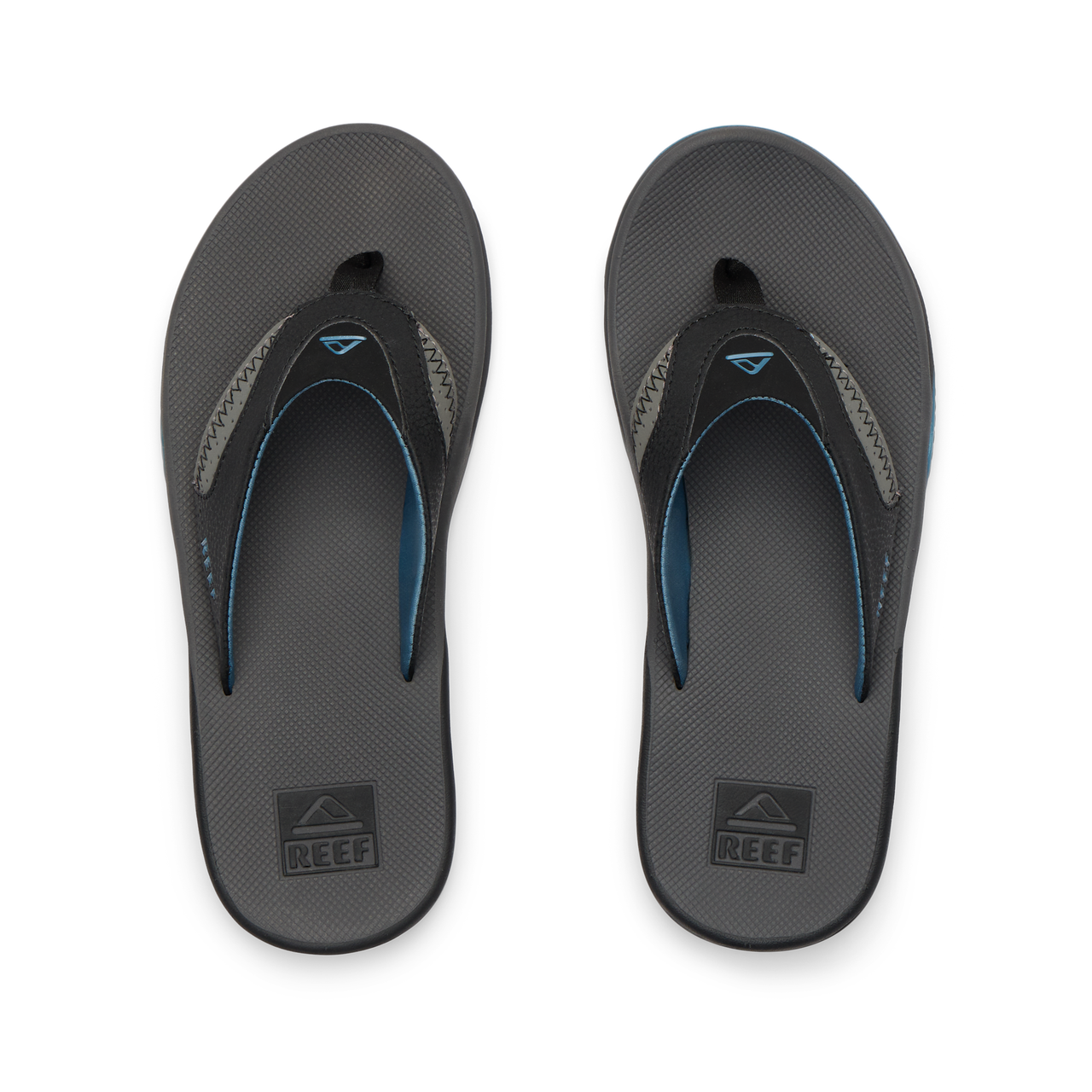 Fanning - Grey/Light Blue - Top View