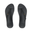 Pair of black Cushion Slim flip flops for women shown from top view, featuring soft-rebound cushioning and anatomical arch support.