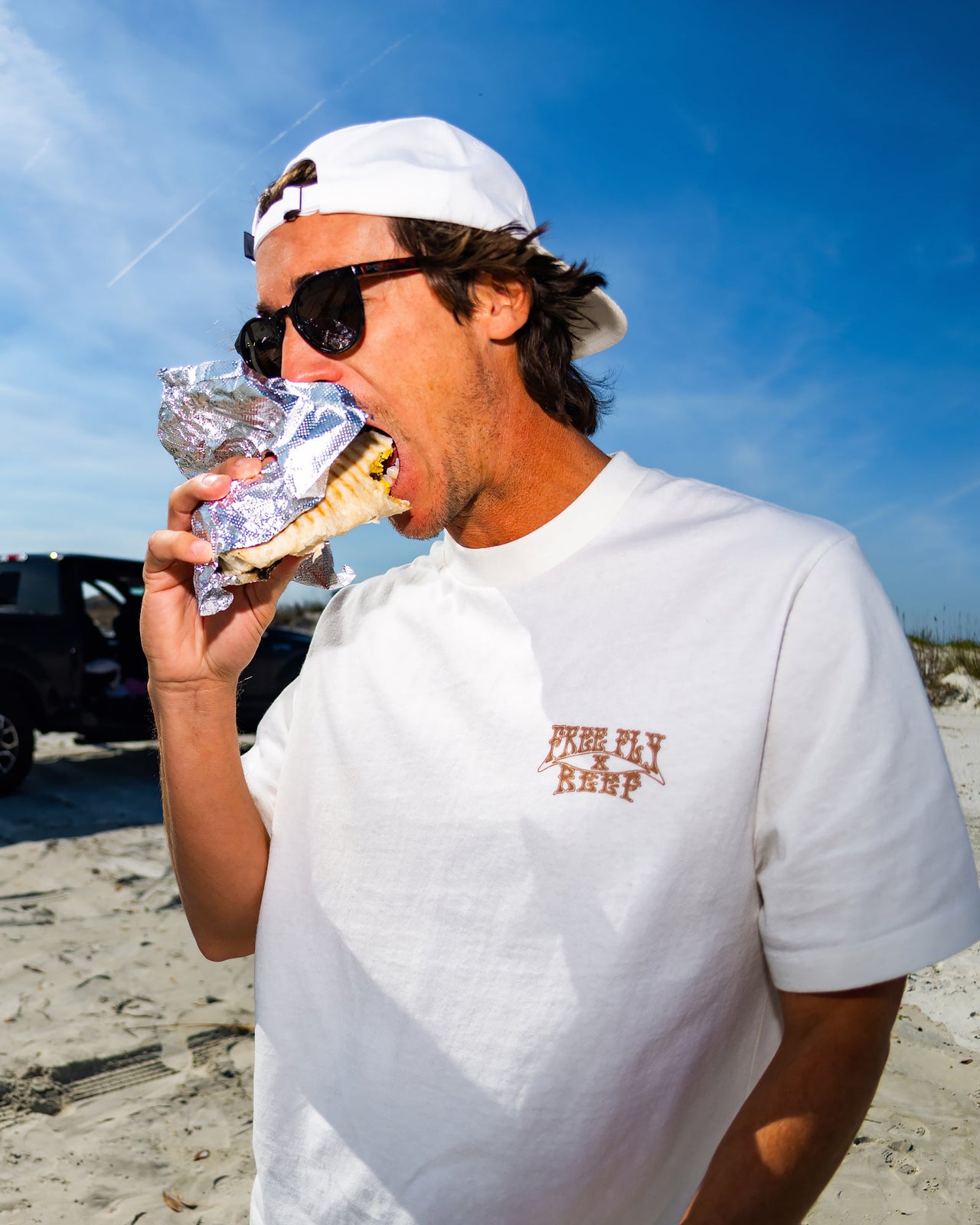 High-Stoke Relaxed Tee - Bone view 1