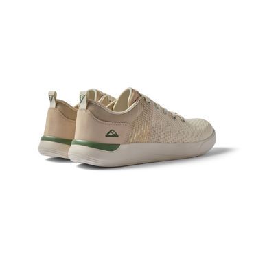 Neso men's shoes facing left rear showing heel and side with soft-rebound cushioning and anatomical arch support.