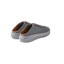 Atlantic men's grey and tan sneakers facing back left, showing cushioned heel and lightweight design.