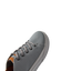 Atlantic men's grey sneaker facing right showing front and side with cushioned sole and arch support