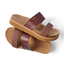 REEF Vista Hi 2 brown platform sandals facing right with braided straps and anatomical arch support