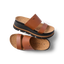 Vista Luxe Siaa women's sandals in cocoa brown facing left with cork footbeds, soft cushioning, and arch support.