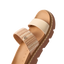 Vista Luxe Thea left-facing sandal close-up showing vegan leather straps and cushioned footbed with arch support