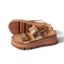 Vista Luxe Liah womens sandals in sunset bronze, side view showing cushioned platform sole and adjustable strap buckle.