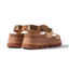 Vista Luxe Liah women’s sandals facing left, showing back heel and cushioned platform in sunset bronze color.