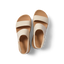 Top view of water-friendly Water Vista Higher women's sandals in pale mauve, facing upward for beach comfort and support.