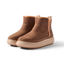 Weekend Autumn brown suede boots facing left with cozy lining and cushioned comfort for everyday wear