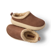 Weekend Low Brooke shoes in brown facing right with cozy shearling lining and cushioned sole for comfort and arch support