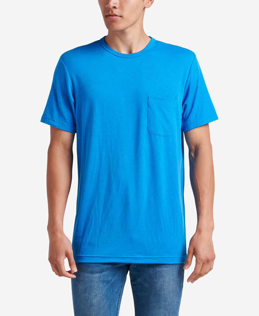 Smith Short Sleeve Pocket Knit Tee - French Blue - Alternate 1 View