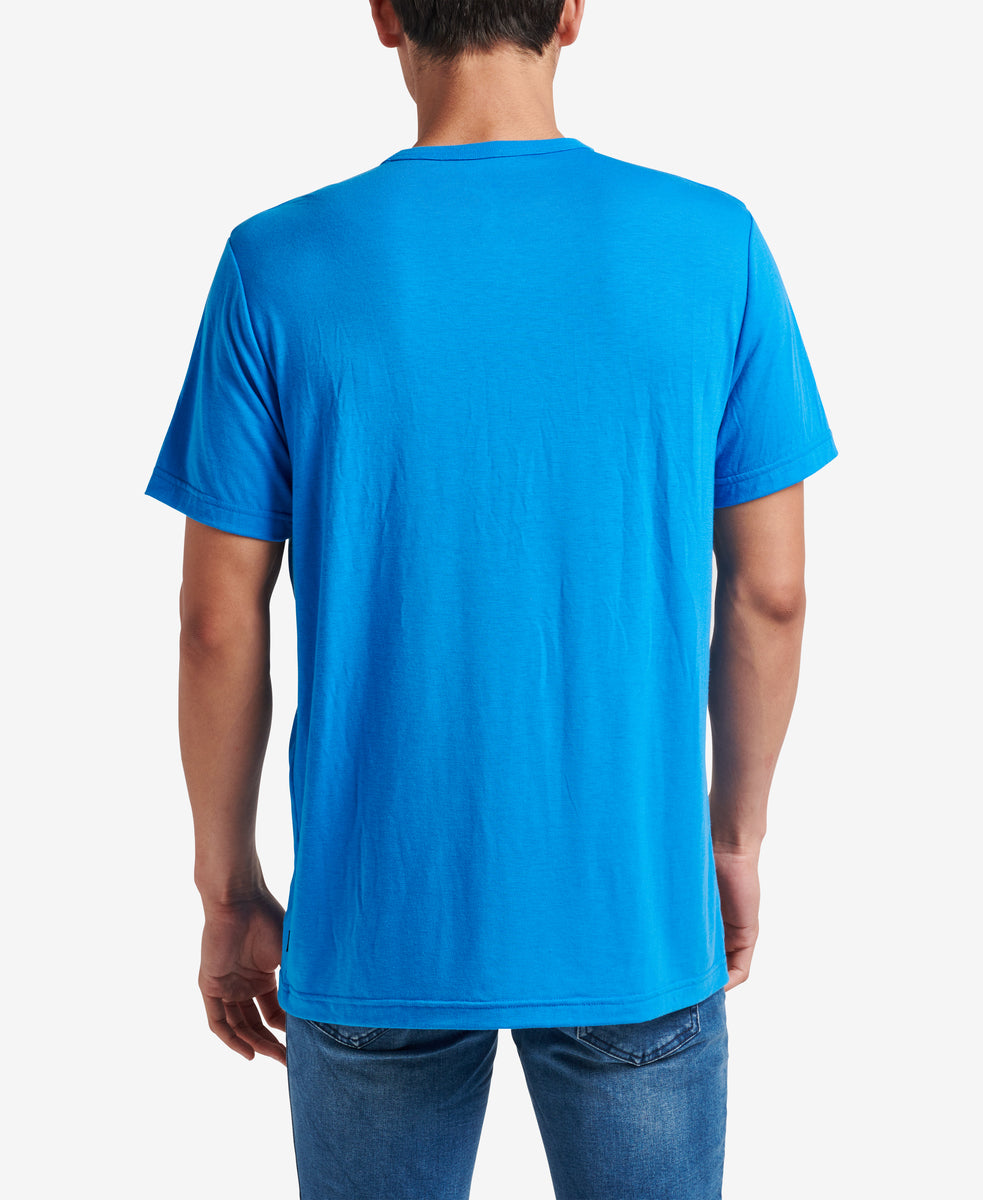 Smith Short Sleeve Pocket Knit Tee - French Blue - Alternate 2 View