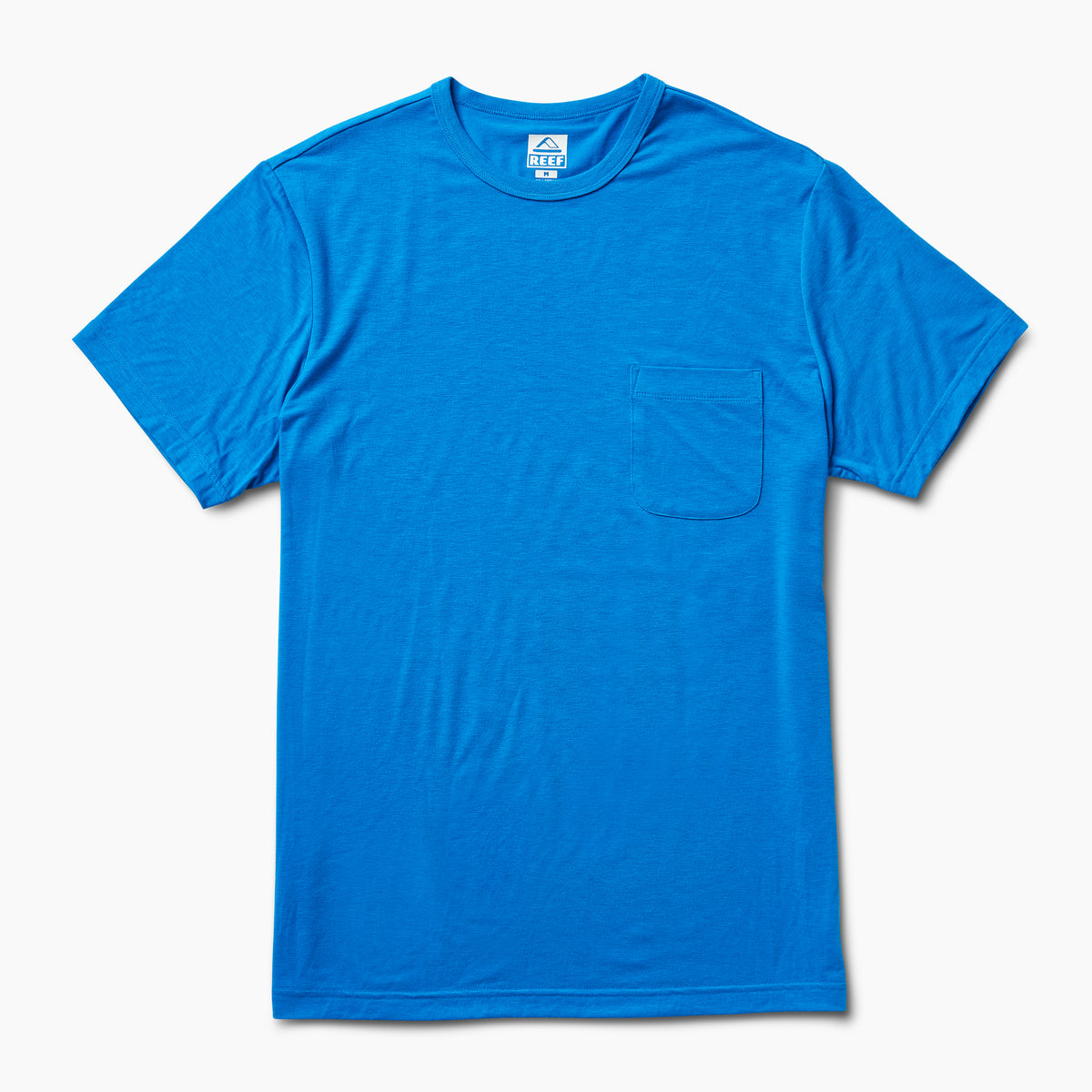 Smith Short Sleeve Pocket Knit Tee - French Blue - Front View
