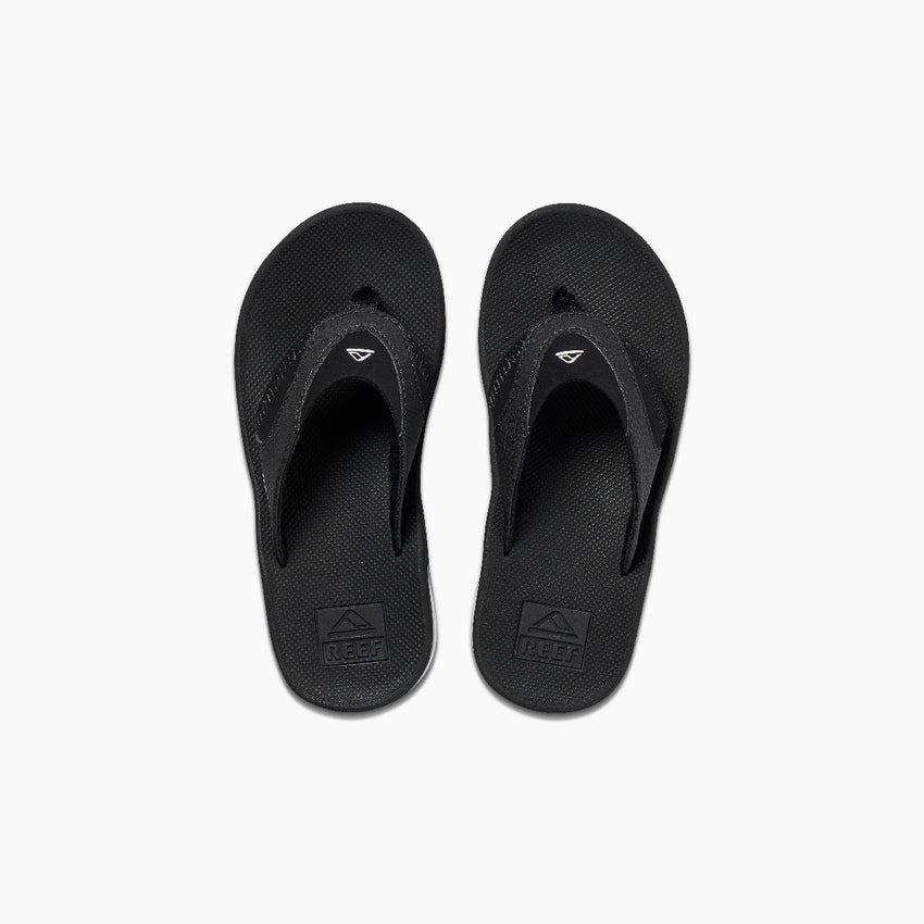 Kids Fanning - Black/Silver - Top View